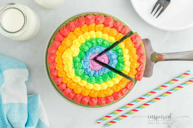 Air Fryer: Green Cookie Cake for St Patrick's Day