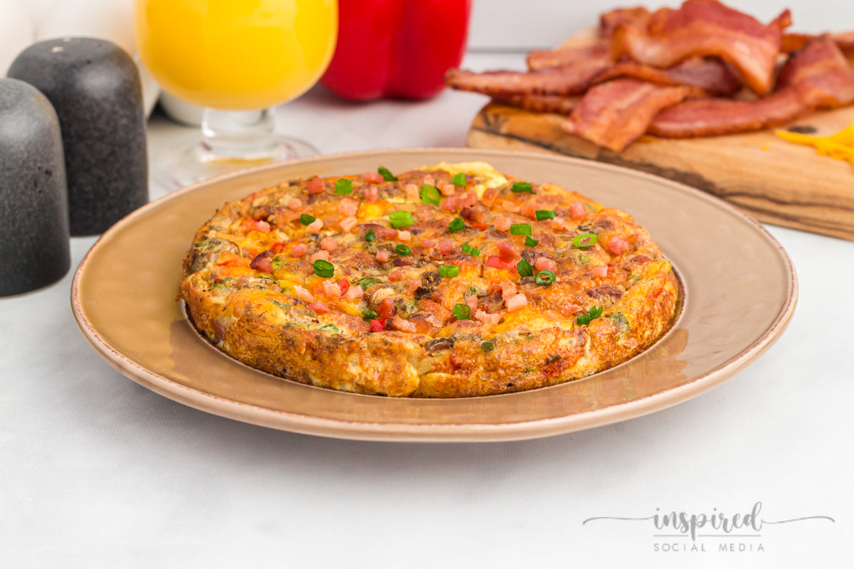 Air Fryer Bacon Cheese Omelet