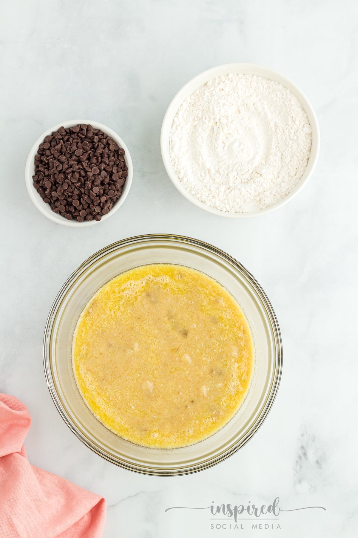 Banana Chocolate Chip Snack Cake with Chocolate Frosting