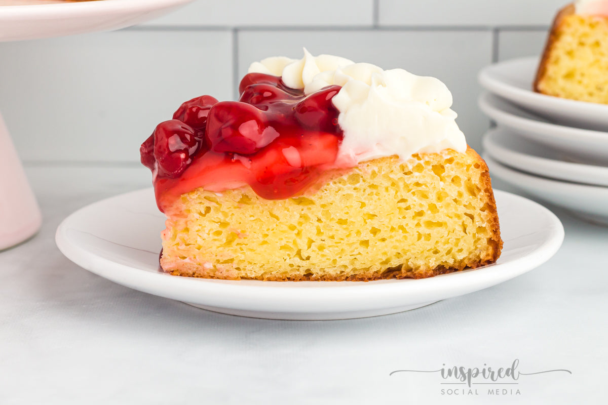 Cherry Cheesecake Cake (made with a boxed cake mix)
