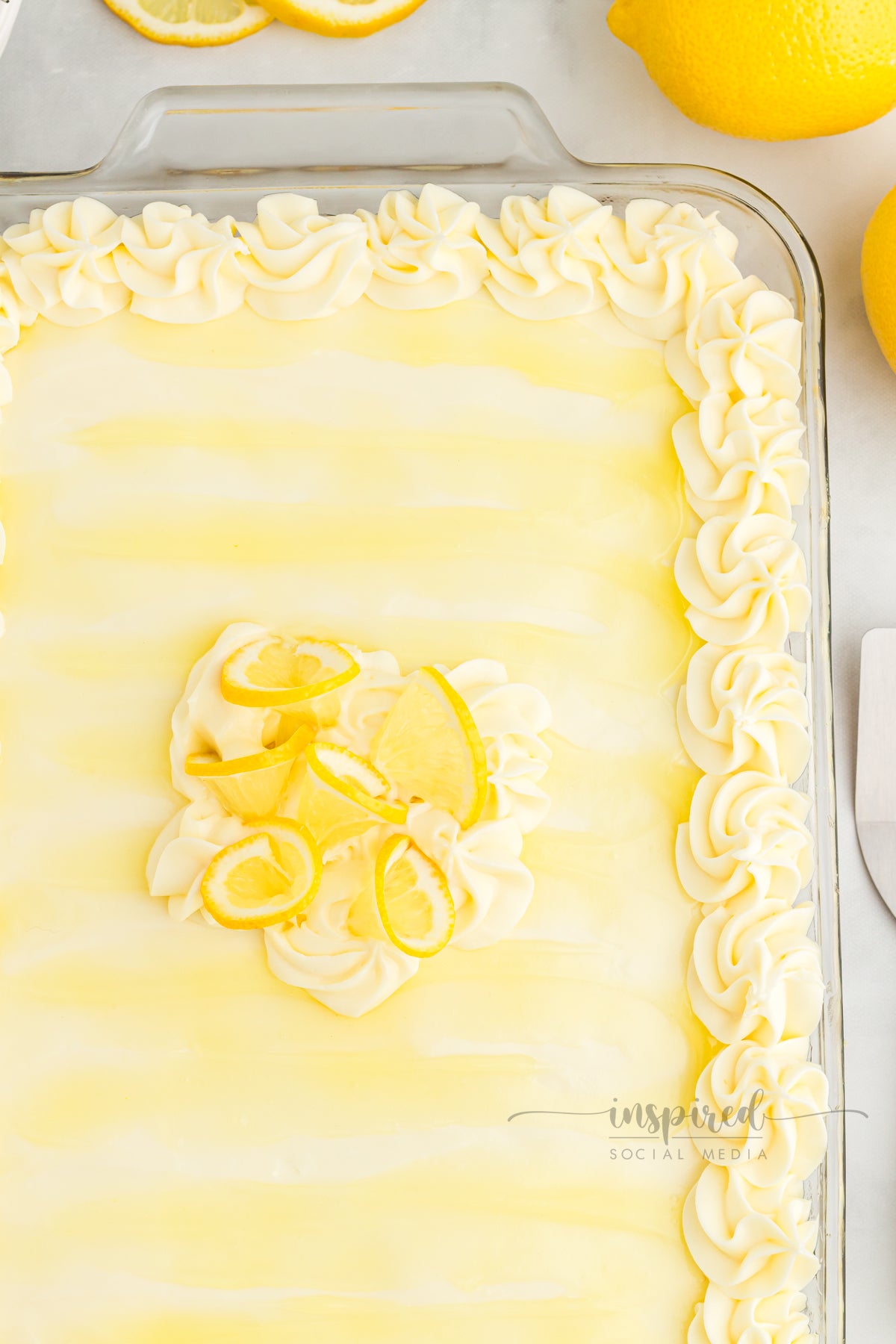 Lemon Poke Snack Cake