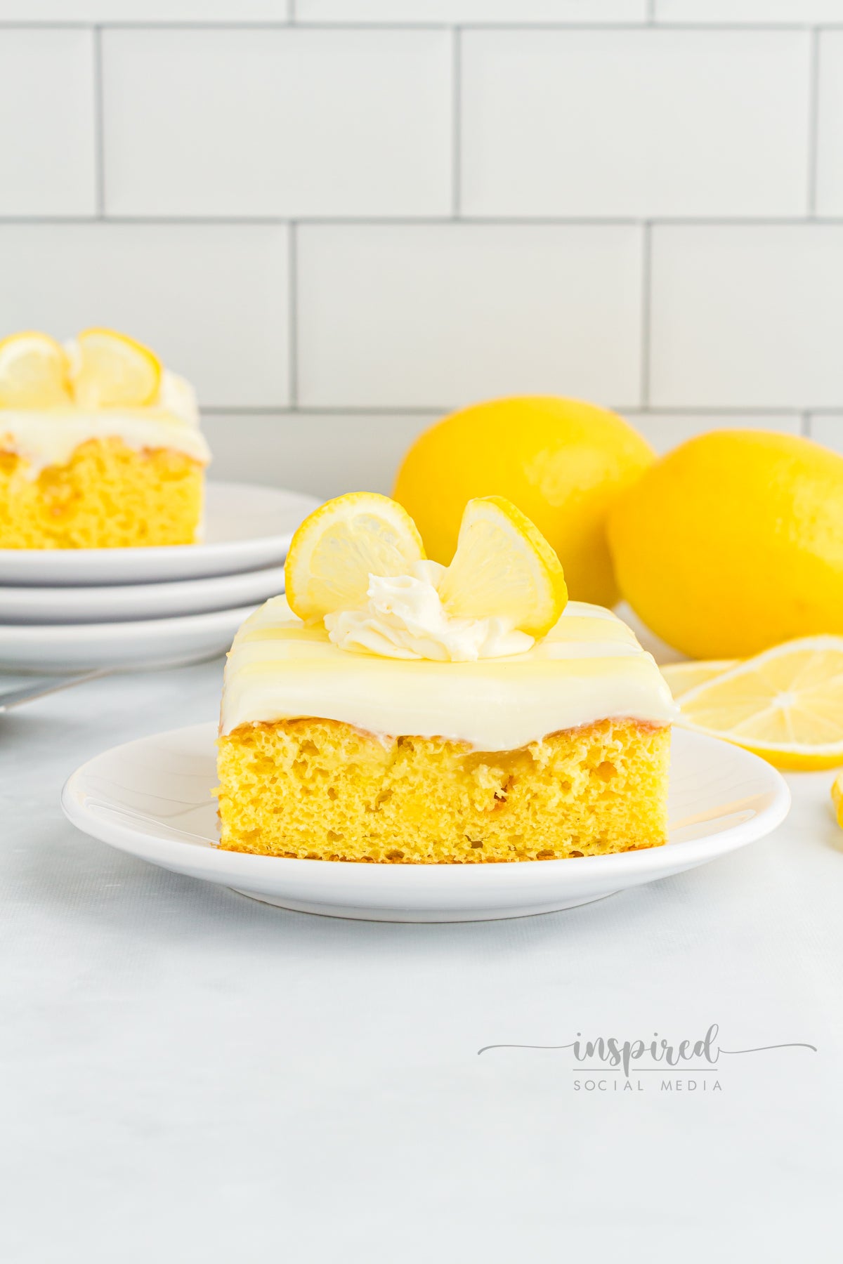 Lemon Poke Snack Cake
