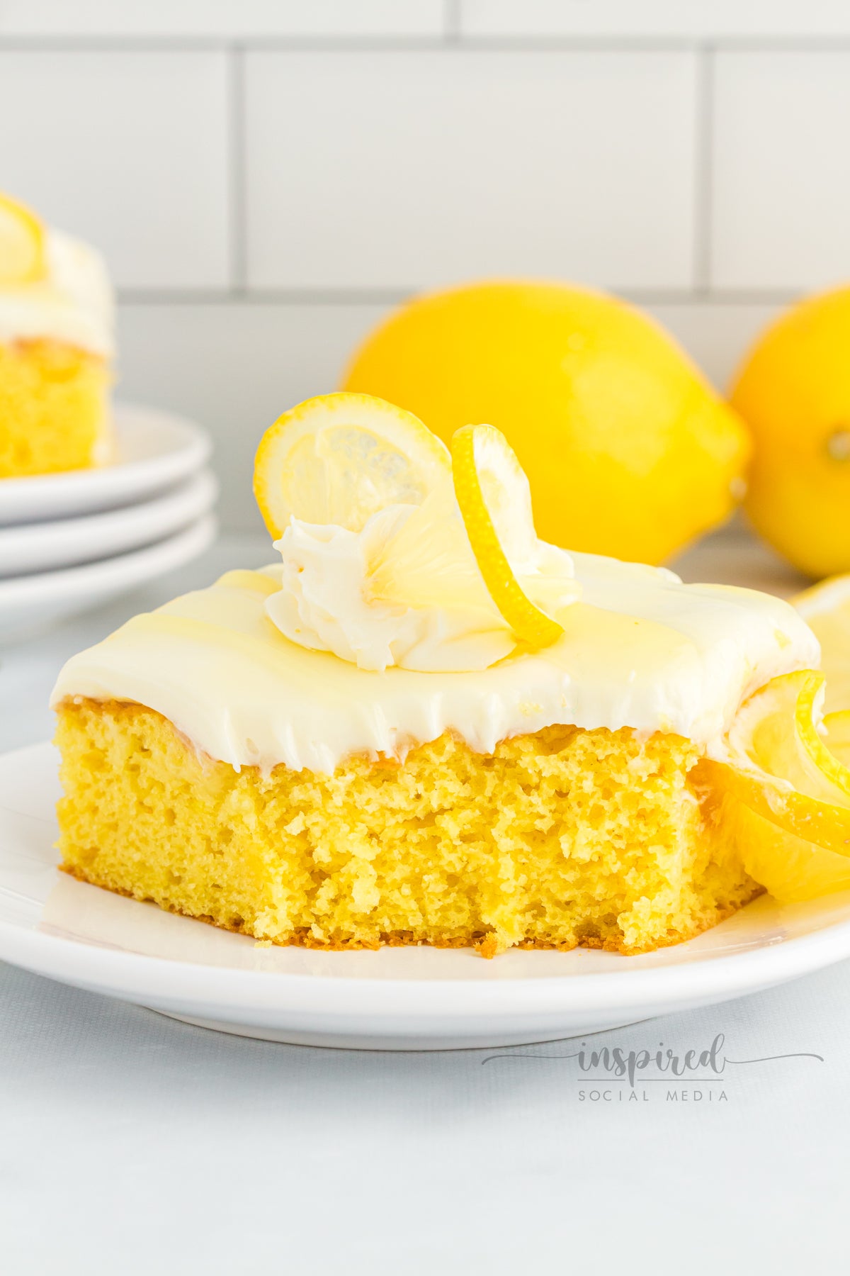 Lemon Poke Snack Cake