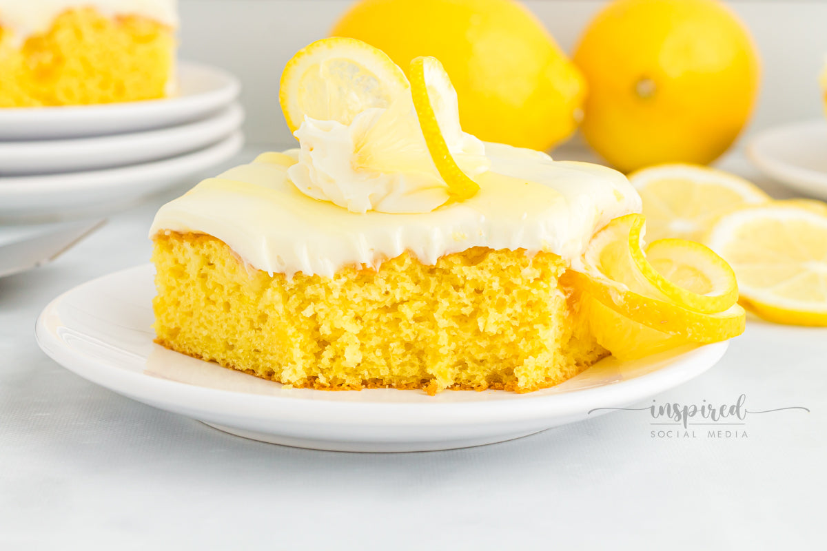 Lemon Poke Snack Cake