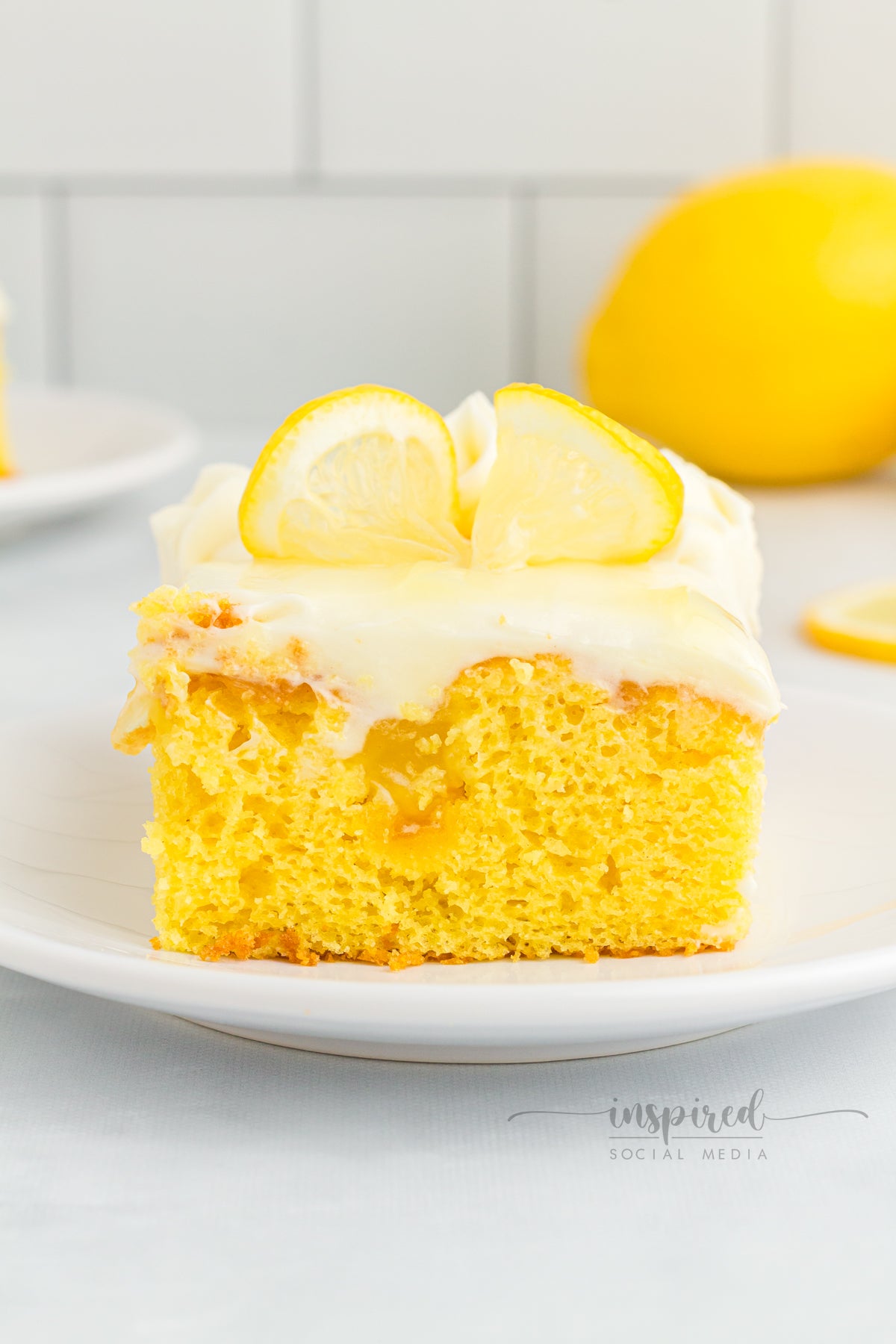 Lemon Poke Snack Cake