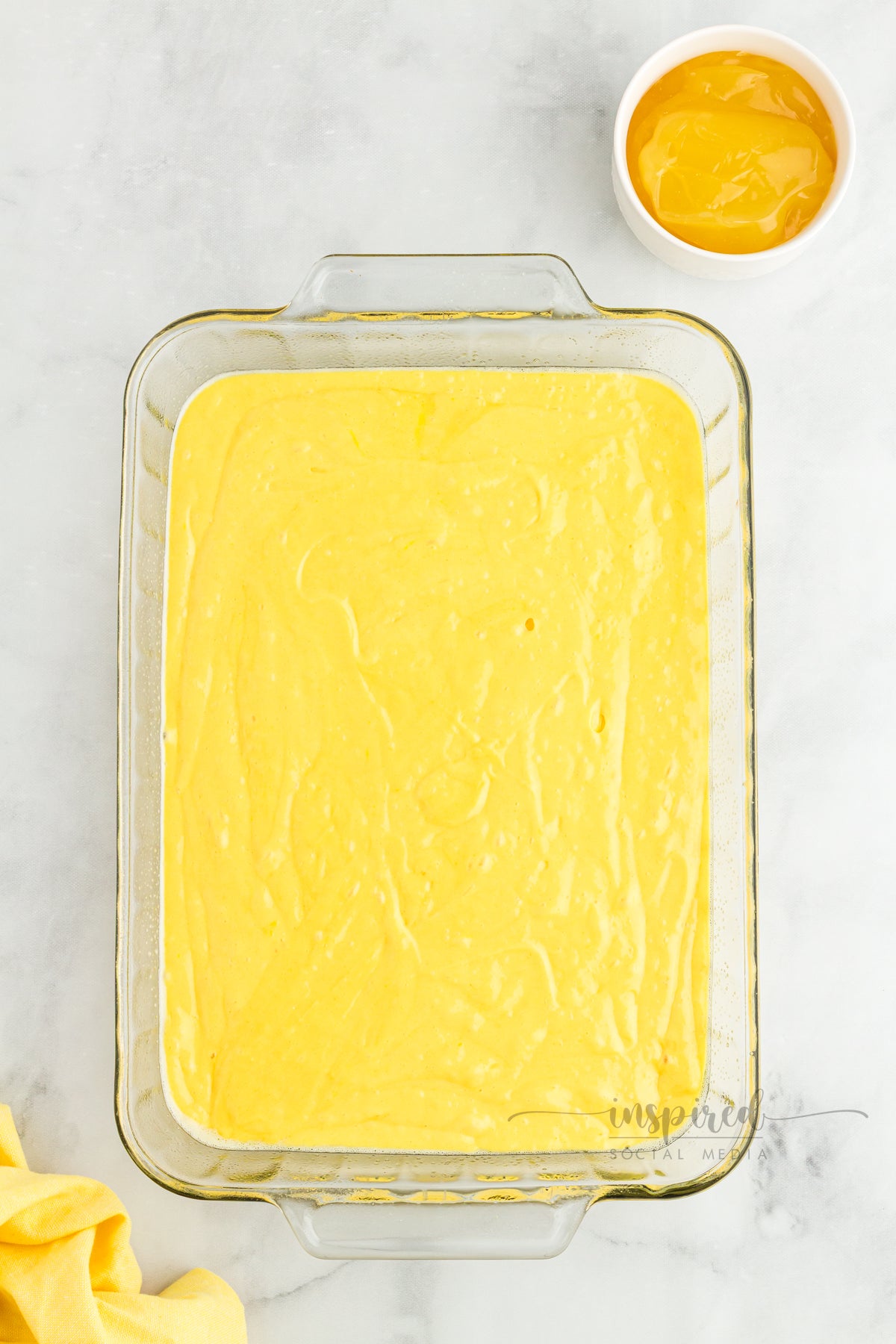 Lemon Poke Snack Cake