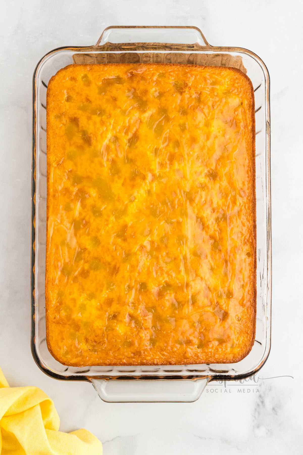 Lemon Poke Snack Cake