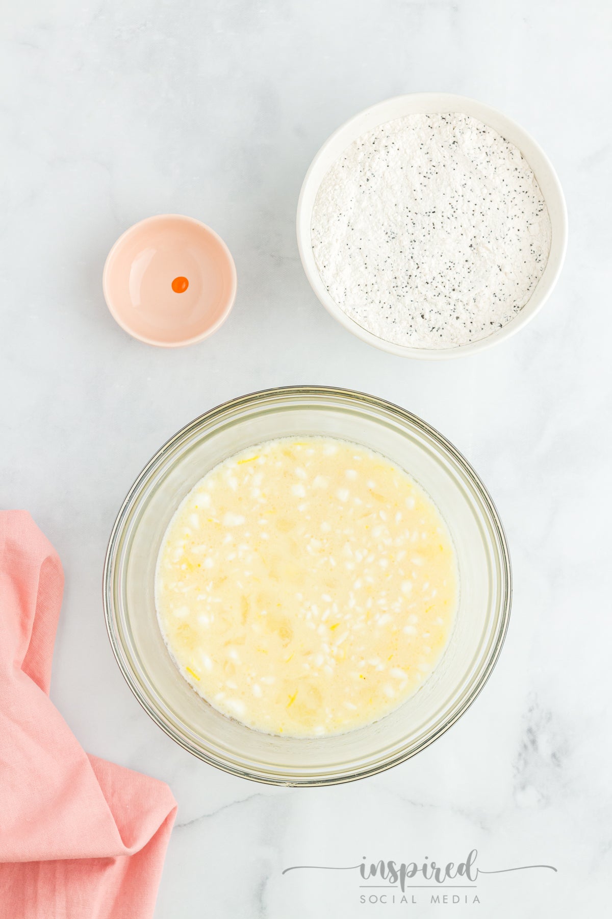 Lemon Poppy Seed Snack Cake with Cream Cheese Frosting