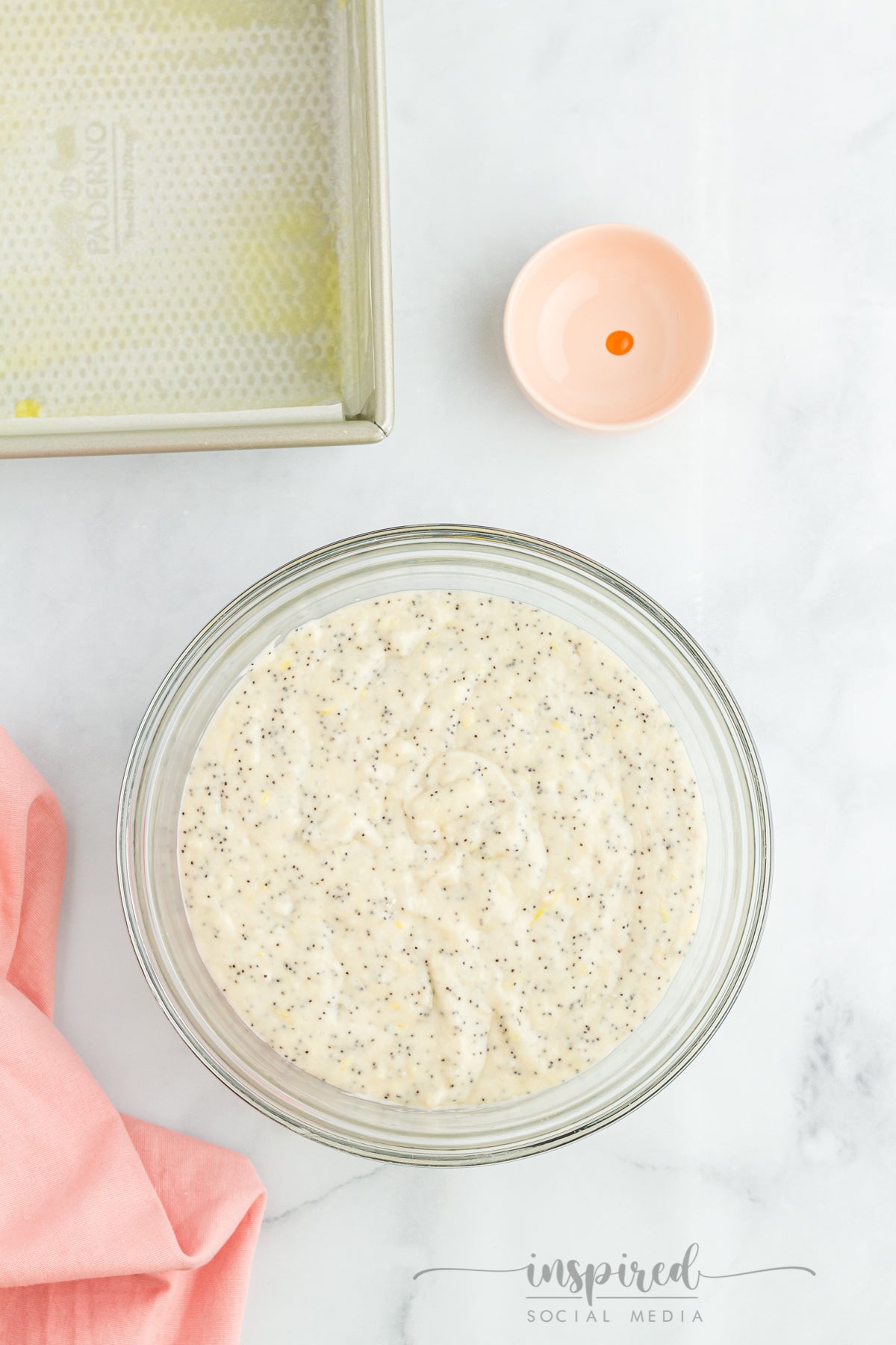 Lemon Poppy Seed Snack Cake with Cream Cheese Frosting