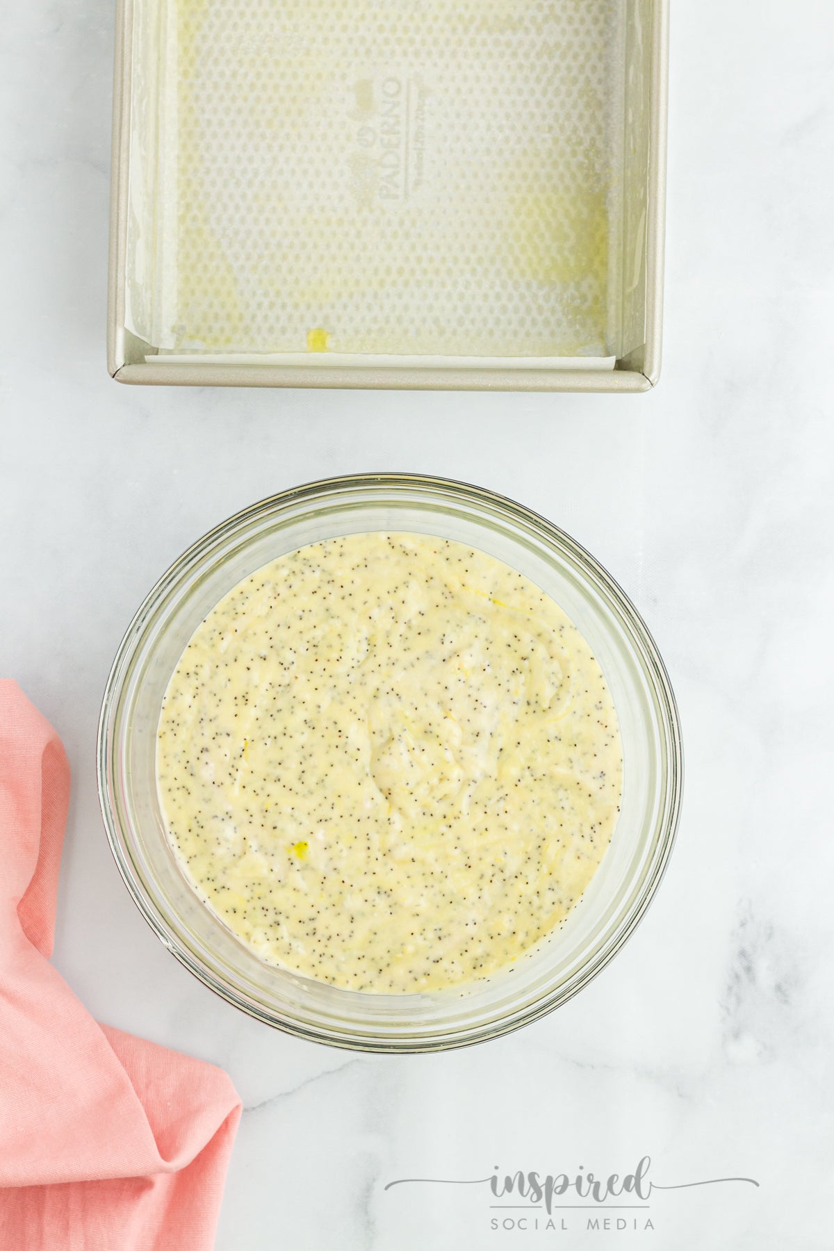 Lemon Poppy Seed Snack Cake with Cream Cheese Frosting